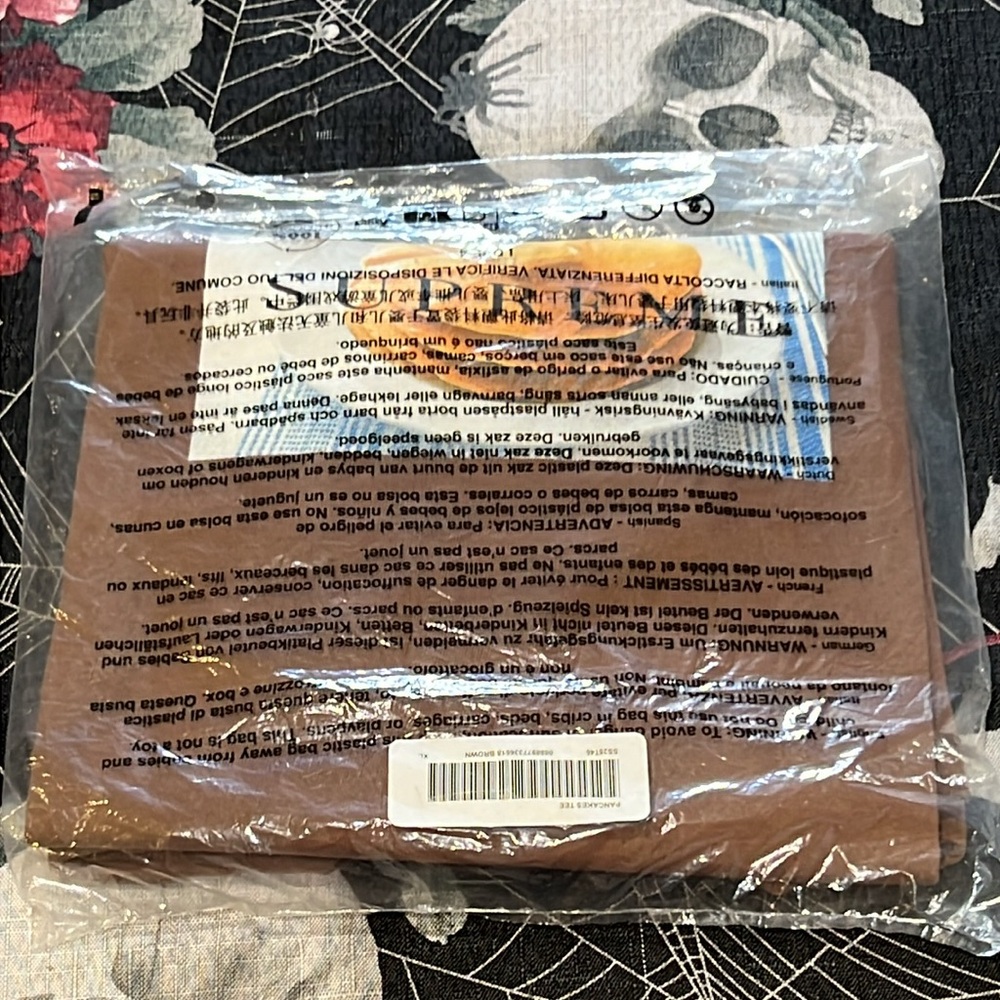 NWT SUPREME SS25 BROWN PANCAKES TEE SHIRT SIZE MENS X-LARGE - Picture 4 of 5